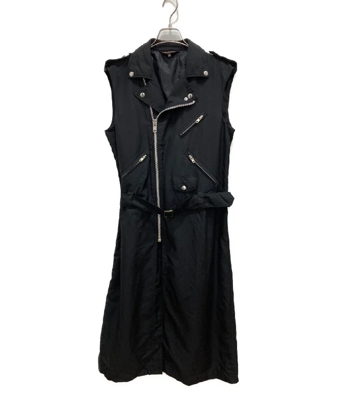 [Pre-owned] BLACK COMME des GARCONS Sleeveless Long Biker Jacket 1H-J021 Fleece Jacket Down Jacket Feather Jacket