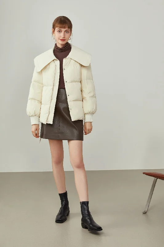 Fansilanen | Benoite Lapel Down Coat Oversized Teddy Coat