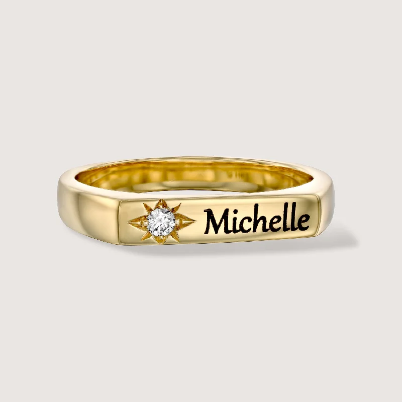 Limited-Time Offer On Elegant Jewelry Pieces Charlotte White Diamond & Engraving