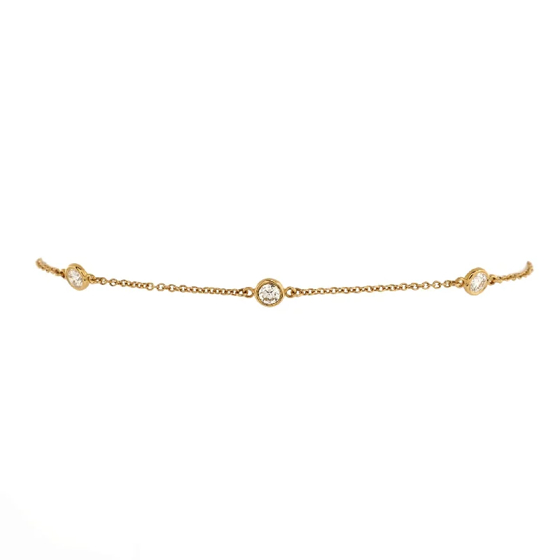 Buy More, Save More – Special Jewelry Discounts Elsa Peretti Diamonds By The Yard 5 Stone Bracelet 18K Yellow Gold with Diamonds