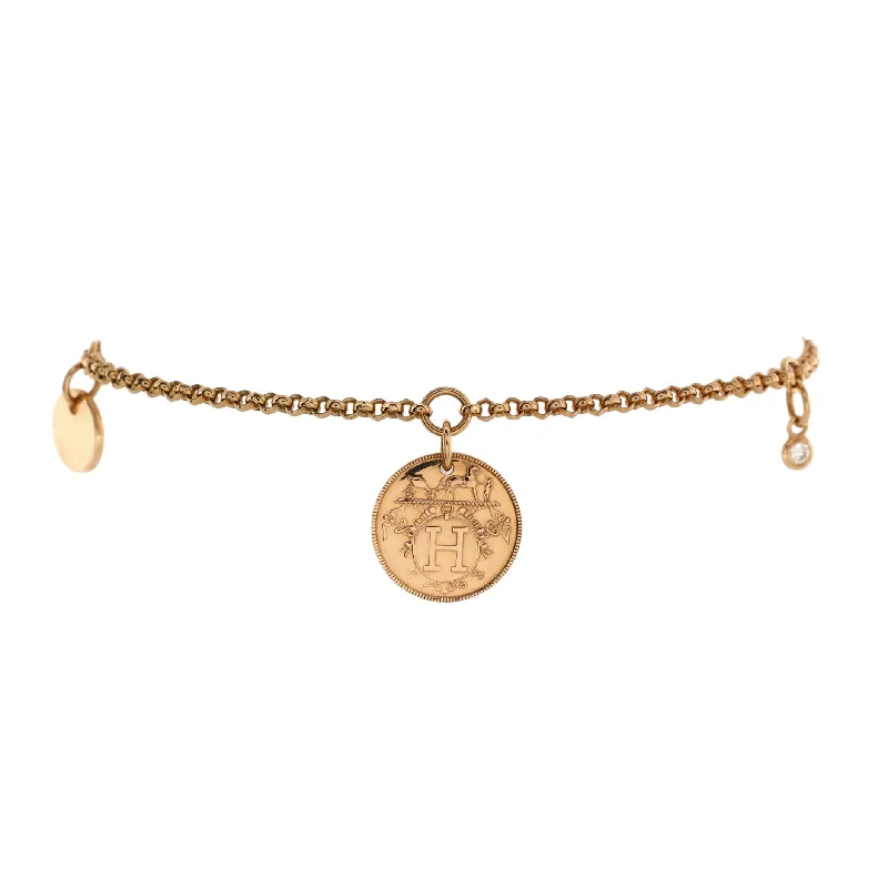 Unmissable Jewelry Sale – Shop Before It's Too Late Ex-Libris Bracelet 18K Rose Gold with Diamond Small