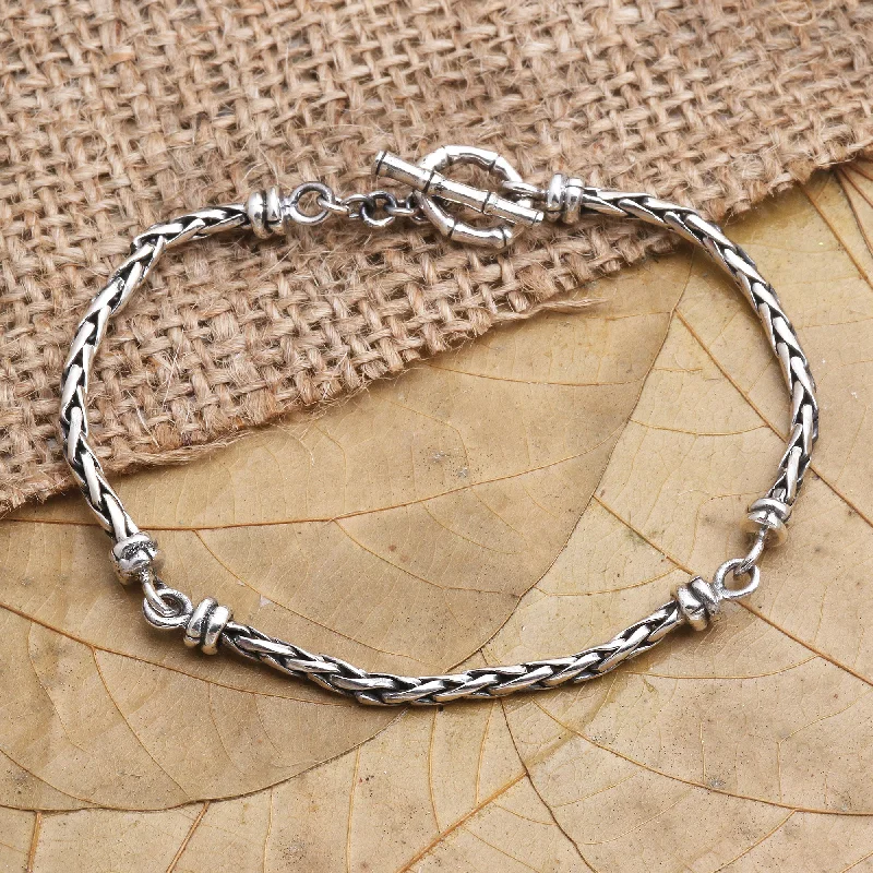 Exclusive Gemstone Jewelry At Special Prices Tribal Hollywood Handcrafted Sterling Silver Link Bracelet