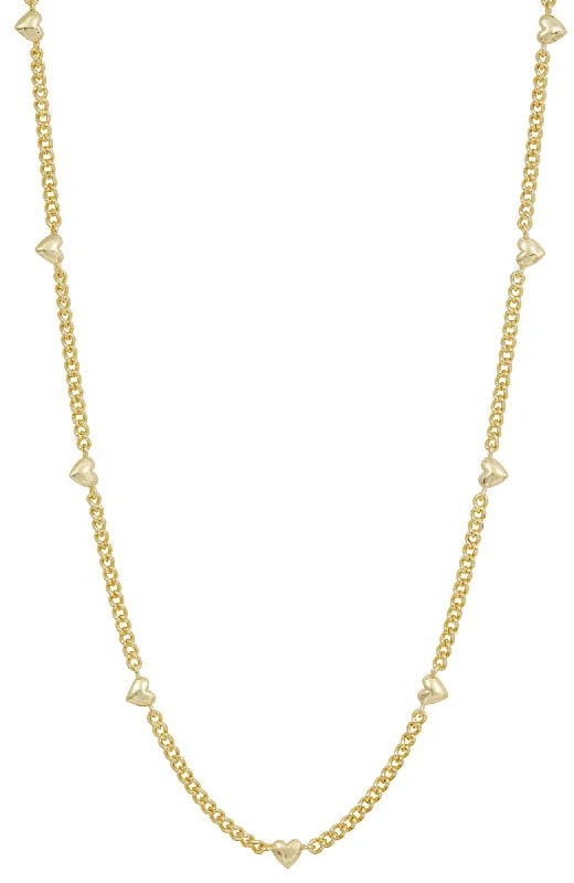 Luxury Jewelry Sale – Elegant Styles At Unbeatable Prices 18K GOLD PLATED HEART STATION NECKLACE Luxury Jewelry Sale – Elegant Styles At Unbeatable Prices 18K GOLD PLATED HEART STATION NECKLACE