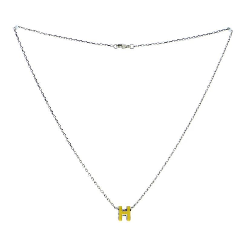 Affordable Luxury Jewelry – Style At A Great Price Pop H Pendant Chain Necklace Metal and Enamel Mini Affordable Luxury Jewelry – Style At A Great Price Pop H Pendant Chain Necklace Metal and Enamel Mini