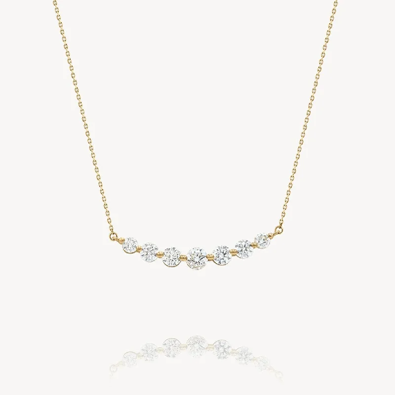 Handcrafted Jewelry Sale – Unique Designs At Low Prices Floating White Diamond Necklace Handcrafted Jewelry Sale – Unique Designs At Low Prices Floating White Diamond Necklace