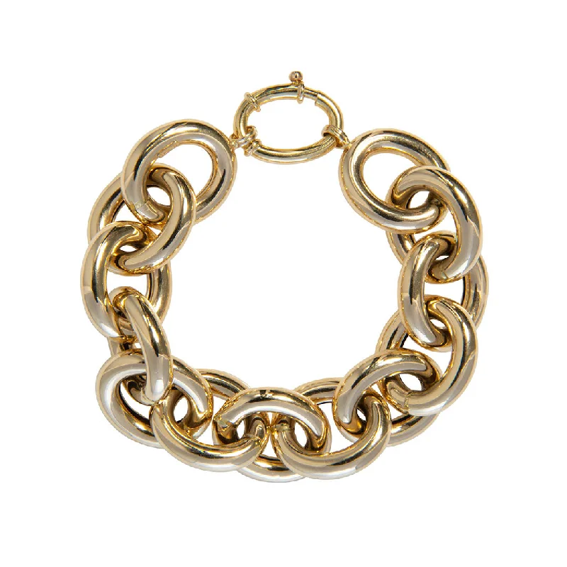 Buy More, Save More On Stunning Jewelry Pieces 14K Yellow Gold Italian Extra Large Oval Link Bracelet