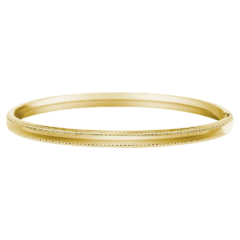 Exclusive Jewelry Sale – Grab Timeless Pieces Now Adult 14K Gold Filled Beaded Edge 5mm Bangle