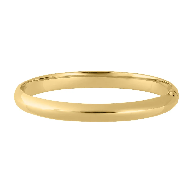 Best Jewelry Sale Prices – Limited-Time Offer Adult 14K Gold Filled Plain 8mm Large Bangle