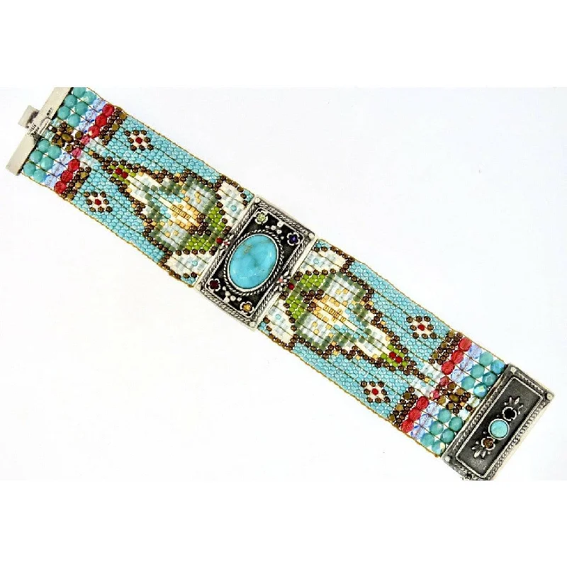 Must-Have Jewelry At Unbelievable Discounts Chili Rose Diana   Hand Beaded Turquoise & Gemstone Bracelet