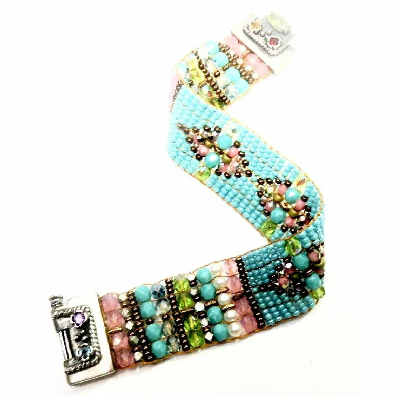 Jewelry Flash Sale – Stylish Designs At Unbeatable Rates CHILI ROSE  Turquoise & Pink  Cowboy Gemstone Beaded Bracelet