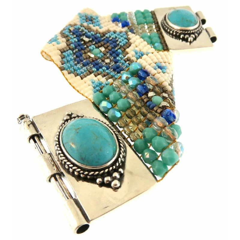 Discover Unique Jewelry With Special Limited-Time Offers Chili Rose  "Blue Sky" Classic Turquoise Bracelet