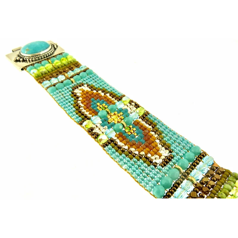 Luxury Jewelry Clearance – Shop Premium Styles Now Chili Rose  "Aqua Parkland" Classic Turquoise Bracelet