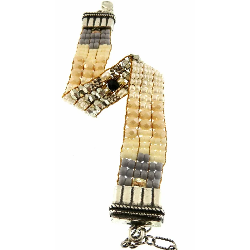 Celebrate Every Occasion With Sparkling Savings Chili Rose  "Tiny Metallic Pearls " Tiffany  Bracelet- Adonnah Langer
