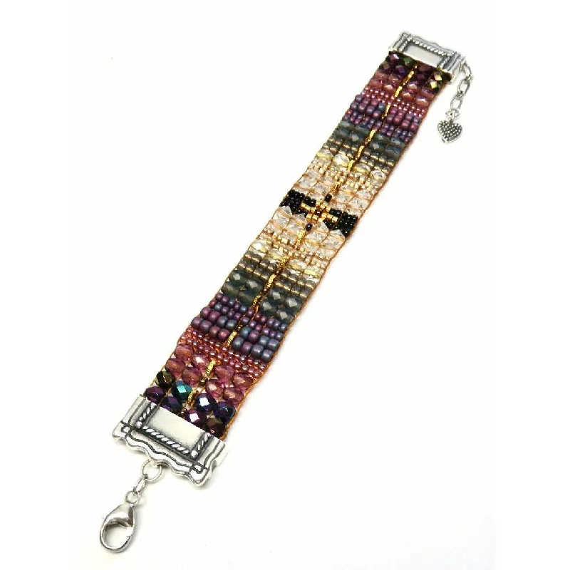 Bestselling Jewelry At Special Promotional Rates Chili Rose "Evening Drift "  Bracelet with Silver Tip Frame