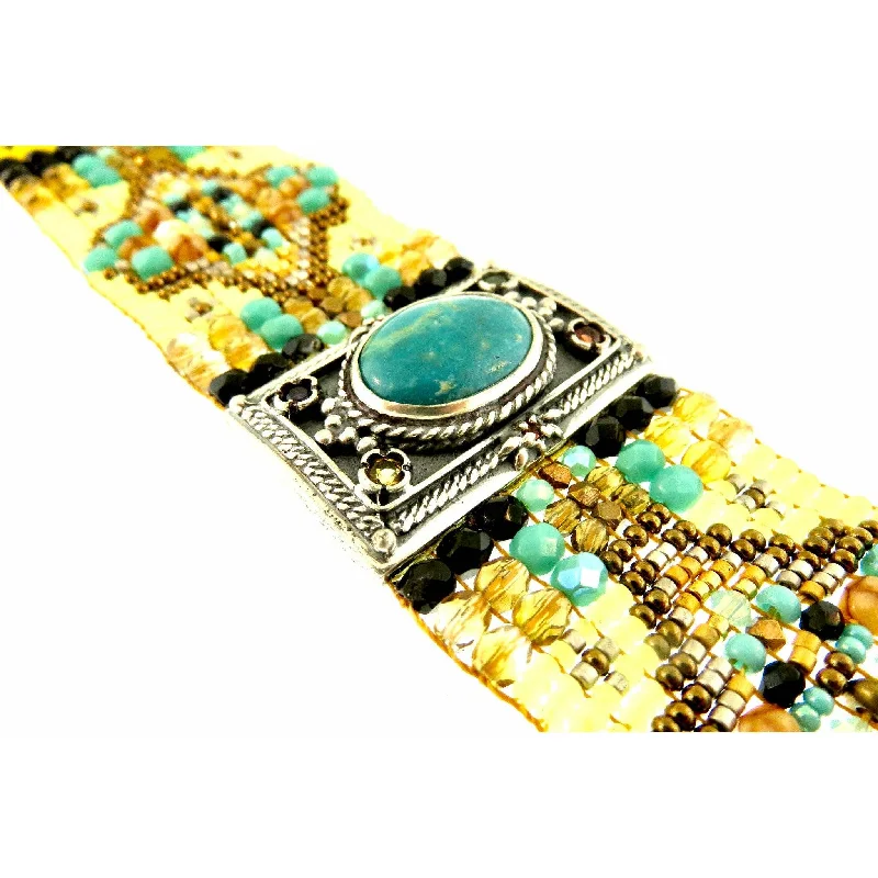 Upgrade Your Jewelry Collection For Less Chili Rose  "Yellow Medallion " Diana Bracelet