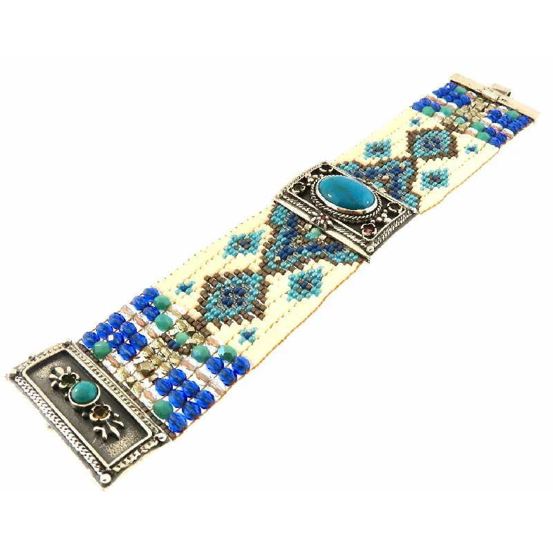 Fashion-Forward Jewelry At Exclusive Discounts Chili Rose  "Blue Diamonds " Diana Bracelet