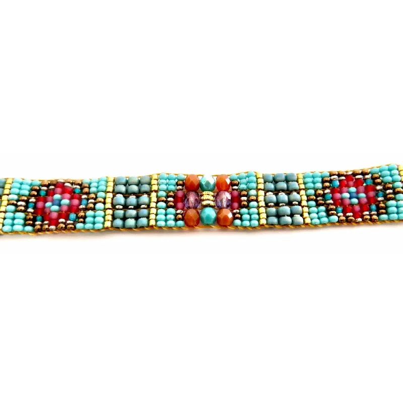 Affordable Glamour – Premium Jewelry At Special Prices Chili Rose Pink Hearts  and Pearls  Tiffany   Bracelet- Adonnah Langer