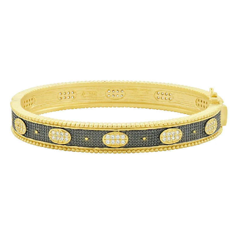 Stunning Jewelry At Even More Stunning Prices Freida Rothman Signature Oval Eternity Hinge Bangle
