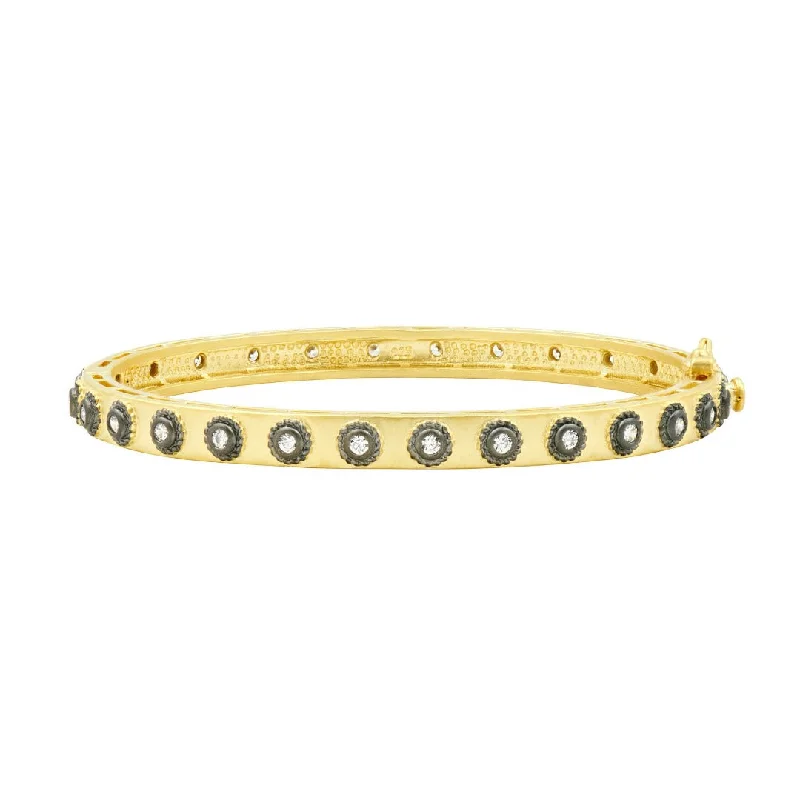 Shop Fine Jewelry With Amazing Deals Freida Rothman Signature Studded Eternity Hinge Bangle