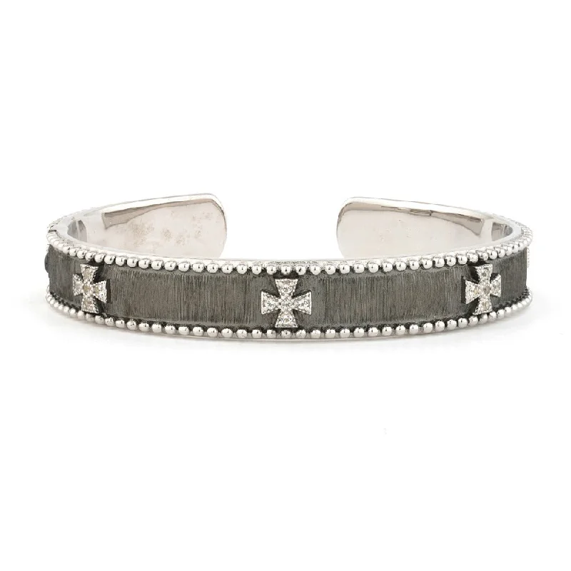 Stunning Jewelry Pieces At The Lowest Prices Ever Jude Frances Sterling Silver Narrow Beaded Maltese Cuff