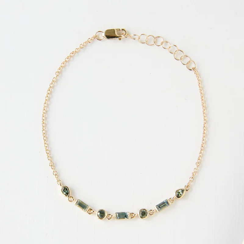 Elegant Jewelry, Exclusive Prices – Shop Now Natalie Bracelet with Light Green Sapphires
