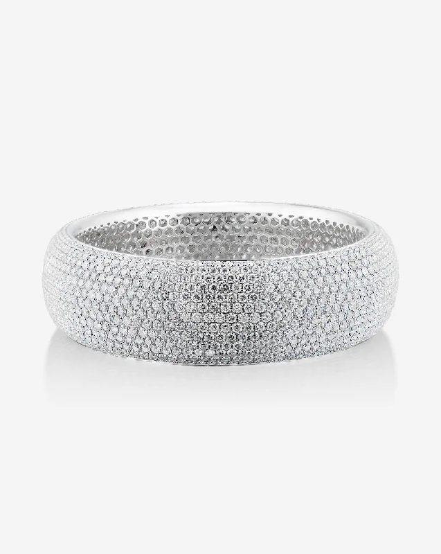 Exclusive Gemstone Jewelry Markdowns – Shop Now Diamond Encrusted Statement Bangle