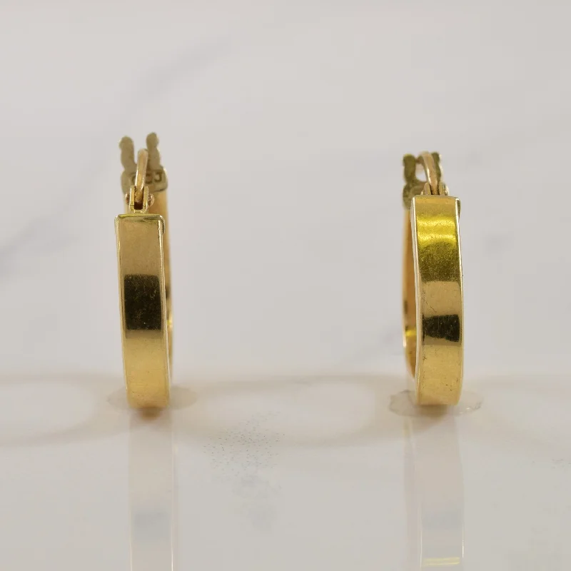 Big Discounts On Elegant Jewelry Collections 14k Yellow Gold Soft Triangle Earrings |