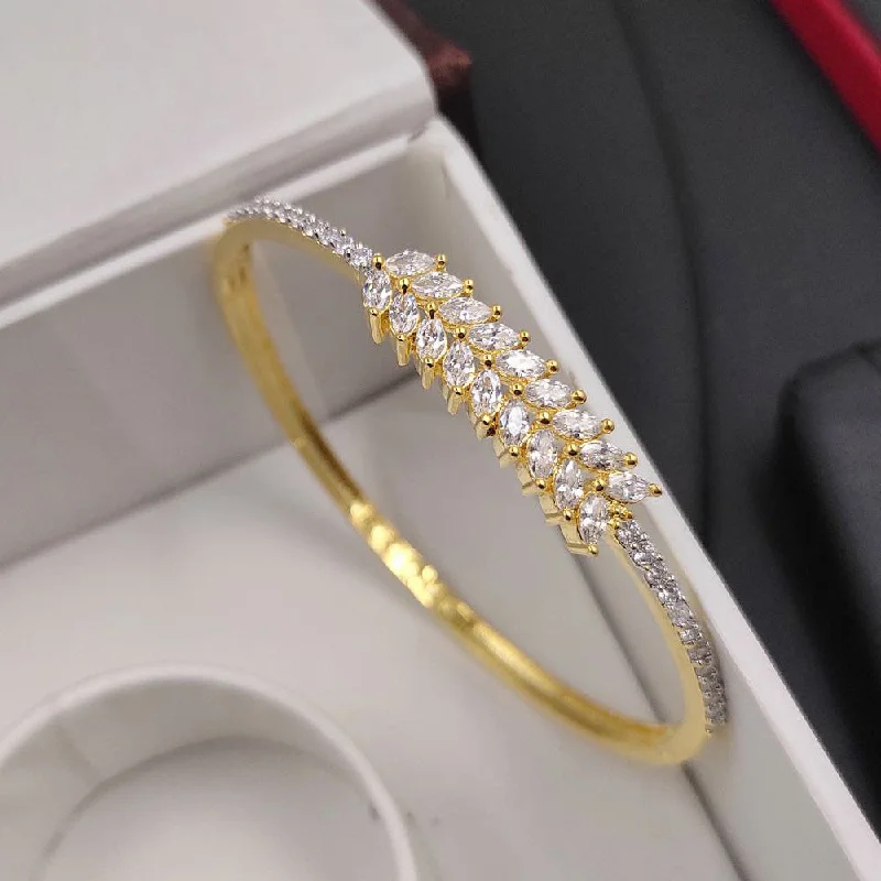 Grab Exquisite Jewelry At The Lowest Prices Aamrapali  Gold Plated Crystal And Austrian Stone Kada